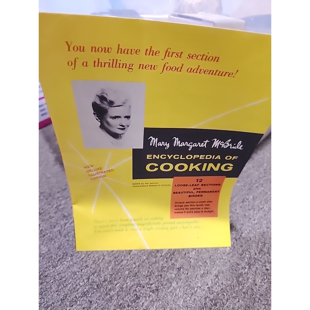 Vintage Mary Margaret McBride Encyclopedia of Cooking Section 1 Unused 1960 - Picture 2 of 10